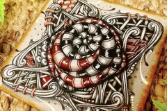 Magnified Fragment A3 by Chrissie Murphy Designs
